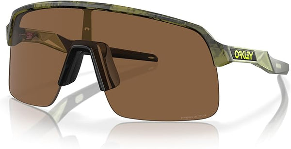 OAKLEY MEN'S SUTRO LITE RECTANGULAR SUNGLASSES, MATTE TRANSPARENT FERN SWIRL/PRIZM BRONZE, OO9463 39