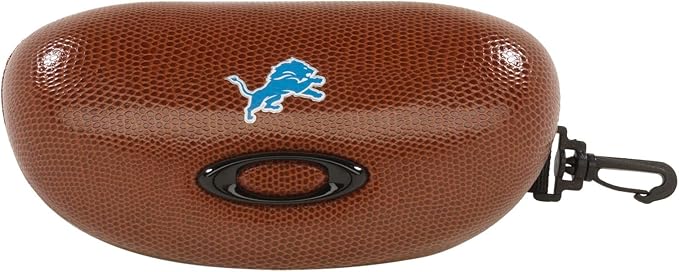 OAKLEY NFL COLLECTION FOOTBALL SUNGLASS CASE EYEGLASS, DETROIT LIONS BROWN, ONE SIZE