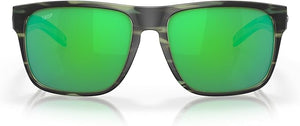 COSTA DEL MAR MENS SPEARO XL FISHING AND WATERSPORTS SQUARE SUNGLASSES MATTE REEF/GREEN MIRRORED, 59