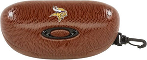 OAKLEY NFL COLLECTION FOOTBALL SUNGLASS CASE EYEGLASS, MINNESOTA VIKINGS BROWN, ONE SIZE