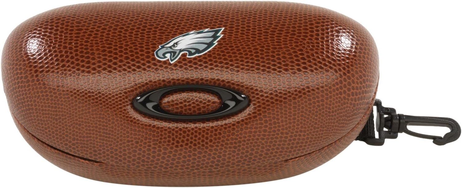 OAKLEY NFL COLLECTION FOOTBALL SUNGLASS CASE EYEGLASS, CAROLINA PANTHERS BROWN, ONE SIZE