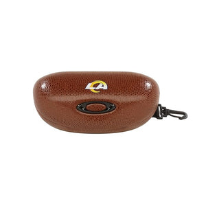 OAKLEY NFL COLLECTION FOOTBALL SUNGLASS CASE EYEGLASS, LOS ANGELES RAMS BROWN, ONE SIZE