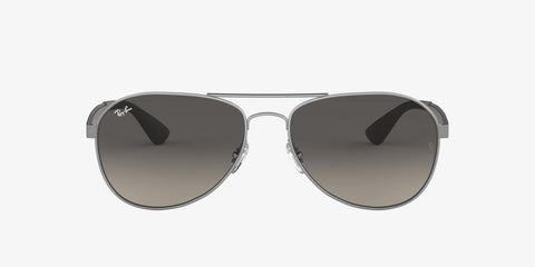 RAY-BAN RB3549 MATTE GUNMETAL/GREY GRADIENT, 58