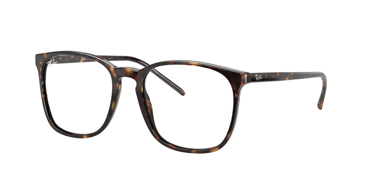 RAY-BAN RB5387 OPTICS POLISHED HAVANA/CLEAR, 52