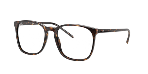 RAY-BAN RB5387 OPTICS POLISHED HAVANA/CLEAR, 52