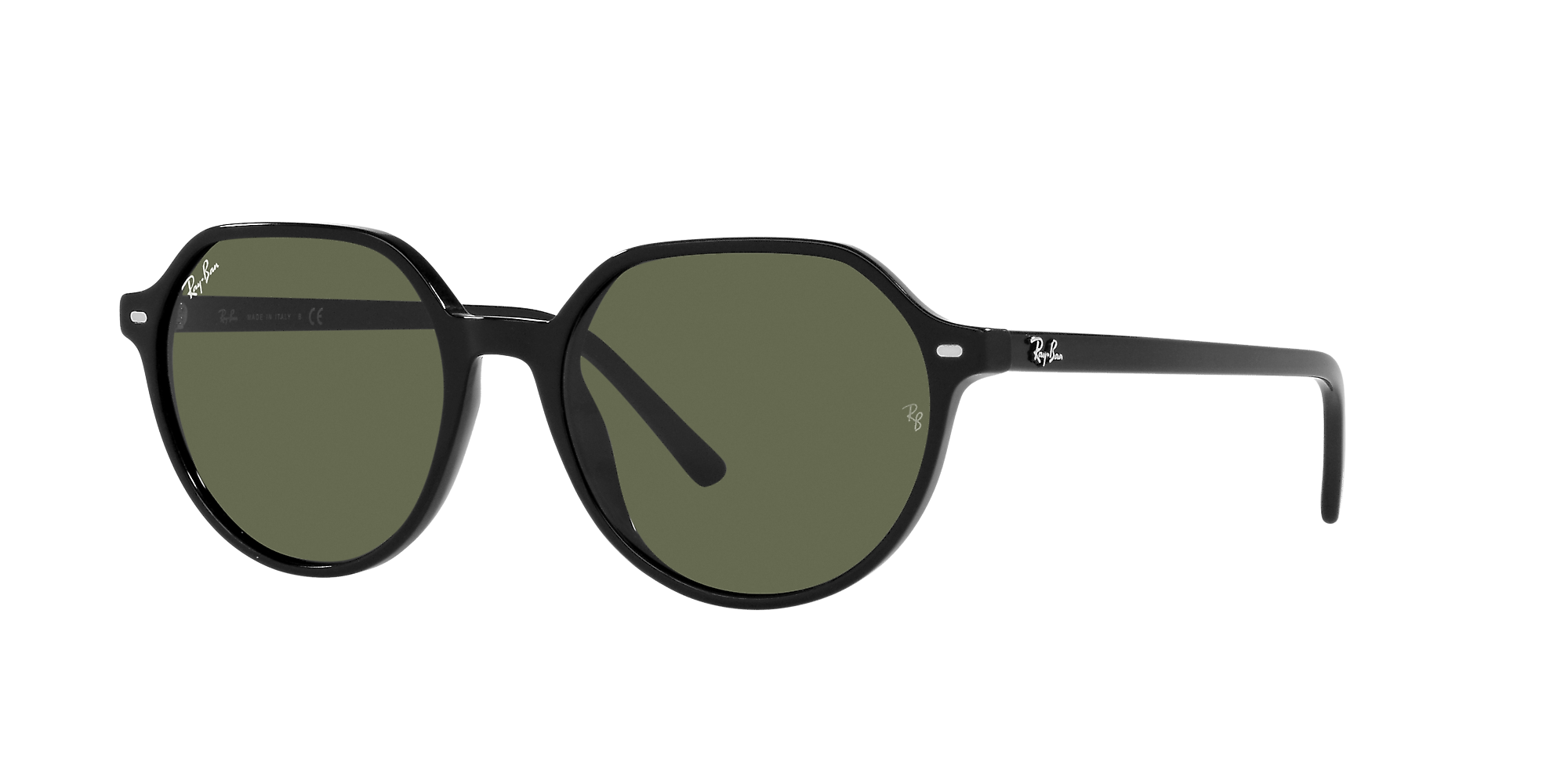 RAY-BAN THALIA POLISHED BLACK/GREEN, 51