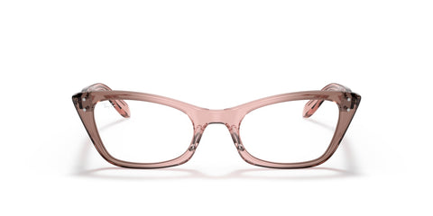 RAY-BAN LADY BURBANK OPTICS POLISHED TRANSPARENT PINK/CLEAR, 49