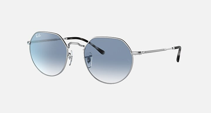 RAY-BAN JACK POLISHED SILVER/BLUE, 51