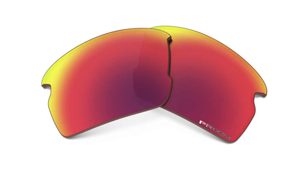 OAKLEY Flak 2.0 RECTANGULAR REPLACEMENT SUNGLASS LENSES, PRIZM RUBY POLARIZED, 59