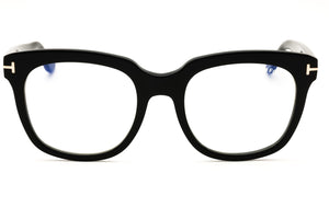 Tom Ford FT5537-B 001 Shiny Black Eyeglasses 52 mm - view 2
