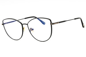 Tom Ford FT5667-B 001 Shiny Black Eyeglasses 55 mm - view 1