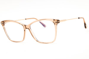 Tom Ford FT5687-B 045 Shiny Light Brown Eyeglasses 56 mm - view 1