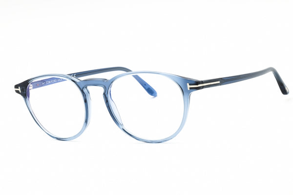 Tom Ford FT5803-B 090 Shiny Blue Eyeglasses 51 mm - view 1