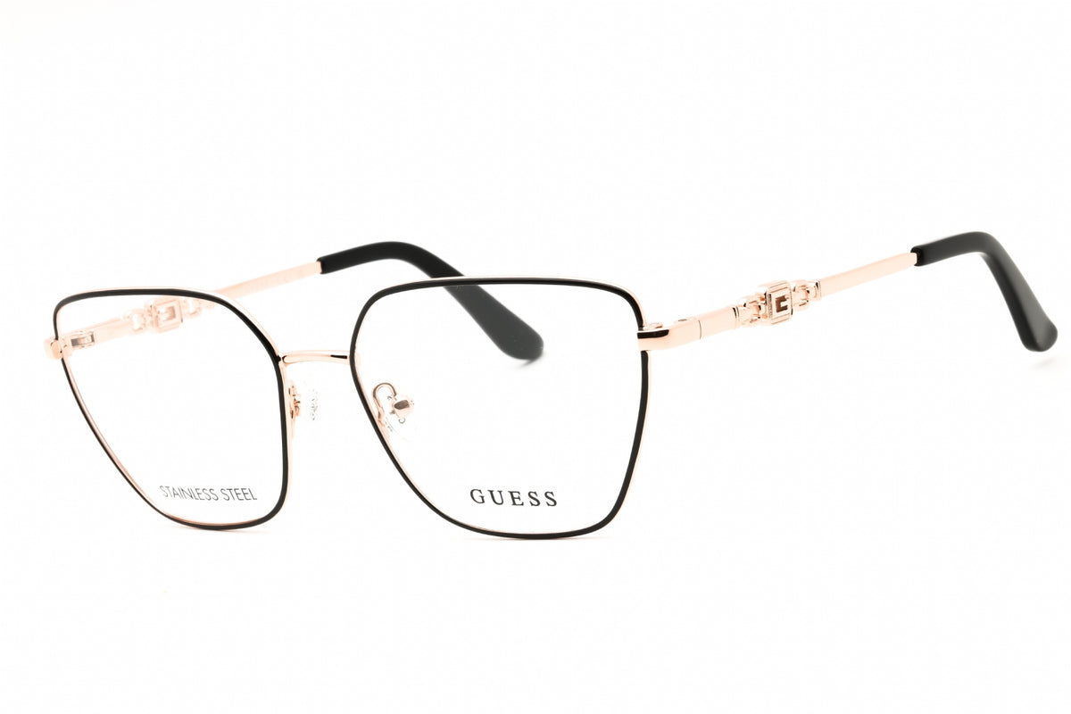 Guess GU2952 005 Black and Gold Eyeglasses 55 mm - view 1