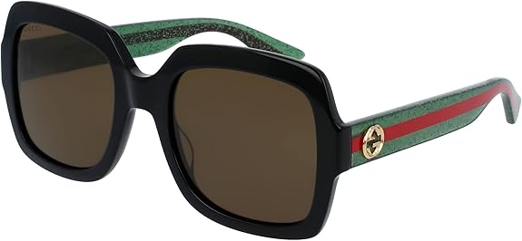 Gucci GG0036SN 002 Black Green Brown Lens Sunglasses 54 mm - view 1
