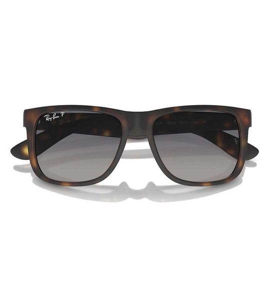 RAY-BAN JUSTIN CLASSIC Polarized Matte Havana/Blue, 54