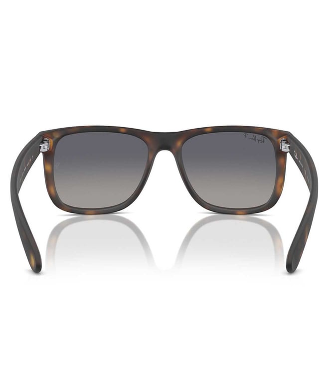 RAY-BAN JUSTIN CLASSIC Polarized Matte Havana/Blue, 54