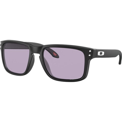 OAKLEY MEN'S OO9244 HOLBROOK LOW BRIDGE FIT RECTANGULAR SUNGLASSES, MATTE BLACK/PRIZM SLATE, 56