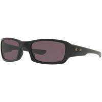 OAKLEY MEN'S OO9238 FIVES SQUARED RECTANGULAR SUNGLASSES, MATTE BLACK, 54