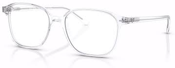 RAY-BAN LEONARD POLISHED TRANSPARENT/CLEAR/GREY TRANSITIONS, 53