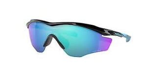 OAKLEY MEN'S OO9343 M2 FRAME XL RECTANGULAR SUNGLASSES, POLISHED BLACK/PRIZM SAPPHIRE, 45