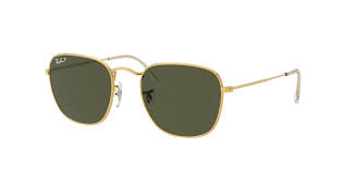 RAY-BAN FRANK GOLD FRAME/ POLARIZED WITH GREEN LENSES, 51