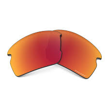 OAKLEY FLAK 2.0 RECTANGULAR REPLACEMENT SUNGLASS LENSES, PRIZM RUBY POLARIZED, 59 MM