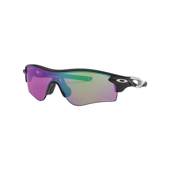 OAKLEY MEN'S OO9206 RADARLOCK PATH LOW BRIDGE FIT RECTANGULAR SUNGLASSES, POLISHED BLACK/PRIZM GOLF, 38