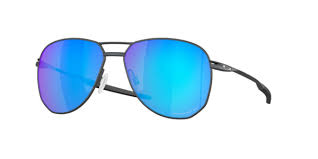 OAKLEY MEN'S OO6050 CONTRAIL TI AVIATOR SUNGLASSES, SATIN LIGHT STEEL/PRIZM SAPPHIRE POLARIZED, 57