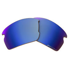 OAKLEY FLAK 2.0 RECTANGULAR REPLACEMENT SUNGLASS LENSES, PRIZM DEEP WATER POLARIZED, 59 MM