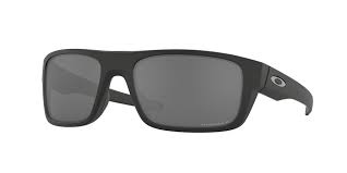 OAKLEY MEN'S OO9367 DROP POINT RECTANGULAR SUNGLASSES, MATTE BLACK/PRIZM BLACK POLARIZED, 60