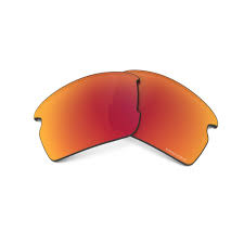 OAKLEY FLAK 2.0 RECTANGULAR REPLACEMENT SUNGLASS LENSES, PRIZM RUBY, 59 MM