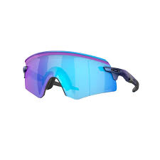 OAKLEY MEN'S OO9471 ENCODER RECTANGULAR SUNGLASSES, MATTE CYAN/BLUE COLORSHIFT/PRIZM SAPPHIRE, 36