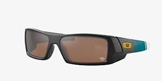 OAKLEY MEN'S OO9014 GASCAN NFL COLLECTION RECTANGULAR SUNGLASSES, MATTE BLACK/PRIZM TUNGSTEN, 60