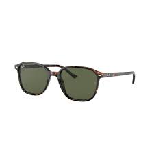 RAY-BAN LEONARD POLISHED TORTOISE/G-15 GREEN, 55