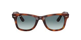 RAY-BAN WAYFARER EASE POLISHED RED HAVANA/BLUE GRADIENT, 50