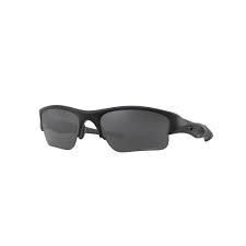 OAKLEY MEN'S OO9009 FLAK JACKET XLJ RECTANGULAR SUNGLASSES, MATTE BLACK/GREY POLARIZED, 63