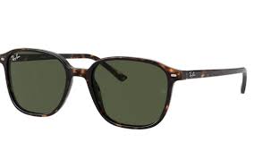 RAY-BAN LEONARD POLISHED TORTOISE/G-15 GREEN, 53