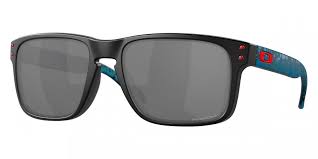 OAKLEY MEN'S OO9244 HOLBROOK LOW BRIDGE FIT RECTANGULAR SUNGLASSES, MATTE BLACK/PRIZM BLACK, 56