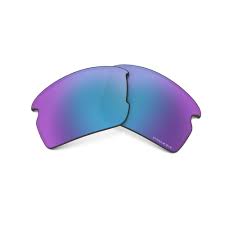 OAKLEY FLAK 2.0 LOW BRIDGE FIT RECTANGULAR REPLACEMENT SUNGLASS LENSES, PRIZM SAPPHIRE POLARIZED, 61 MM