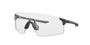 OAKLEY MEN'S OO9454A EVZERO BLADES LOW BRIDGE FIT POLARIZED RECTANGULAR SUNGLASSES, CARBON FIBER/CLEAR BLACK IRIDIUM PHOTOCHROMIC, 38