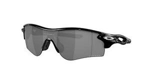 OAKLEY MEN'S OO9206 RADARLOCK PATH LOW BRIDGE FIT RECTANGULAR SUNGLASSES, POLISHED BLACK/PRIZM BLACK, 38