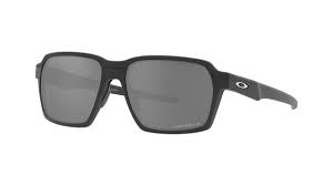 OAKLEY MEN'S OO4143 PARLAY RECTANGULAR SUNGLASSES, MATTE BLACK/PRIZM BLACK POLARIZED, 58