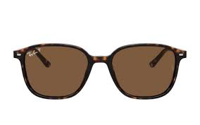 RAY-BAN LEONARD POLISHED TORTOISE/B-15 BROWN, 53