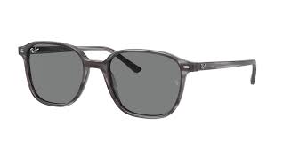 RAY-BAN LEONARD STRIPED GREY/DARK GREY CLASSIC, 53