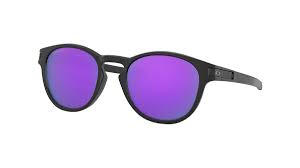 OAKLEY MEN'S OO9265 LATCH OVAL SUNGLASSES, MATTE BLACK/PRIZM VIOLET, 53