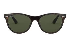 RAY-BAN WAYFARER II CLASSIC POLISHED TORTOISE/G-15 GREEN, 55