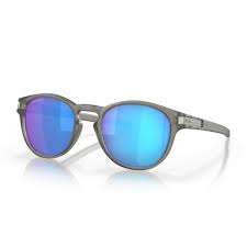 OAKLEY MEN'S OO9265 LATCH OVAL SUNGLASSES, MATTE GREY INK/PRIZM SAPPHIRE IRIDIUM POLARIZED, 53