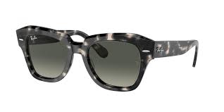 RAY-BAN STATE STREET POLISHED GREY HAVANA/GREY GRADIENT, 52