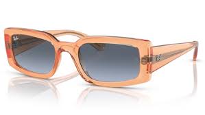 RAY-BAN KILIANE BIO-BASED POLISHED TRANSPARENT ORANGE/BLUE/GREY, 54